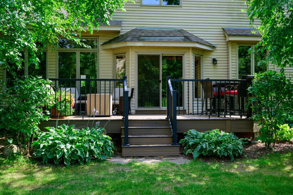 Composite Deck Installation in Rosemount — picture frame deck design