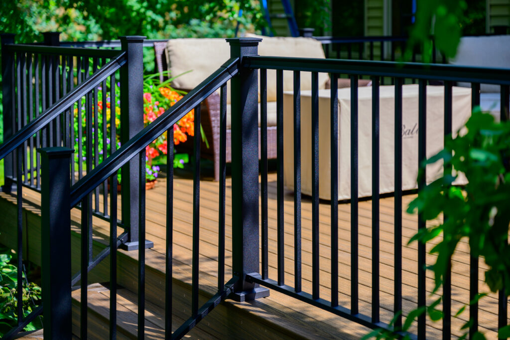 Composite Deck Installation in Rosemount — aluminum railing installation